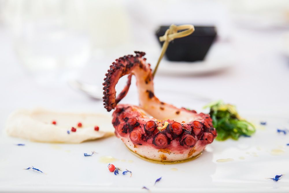 tentacolo di polpo alla griglia ristorante mareluna reggio emilia
